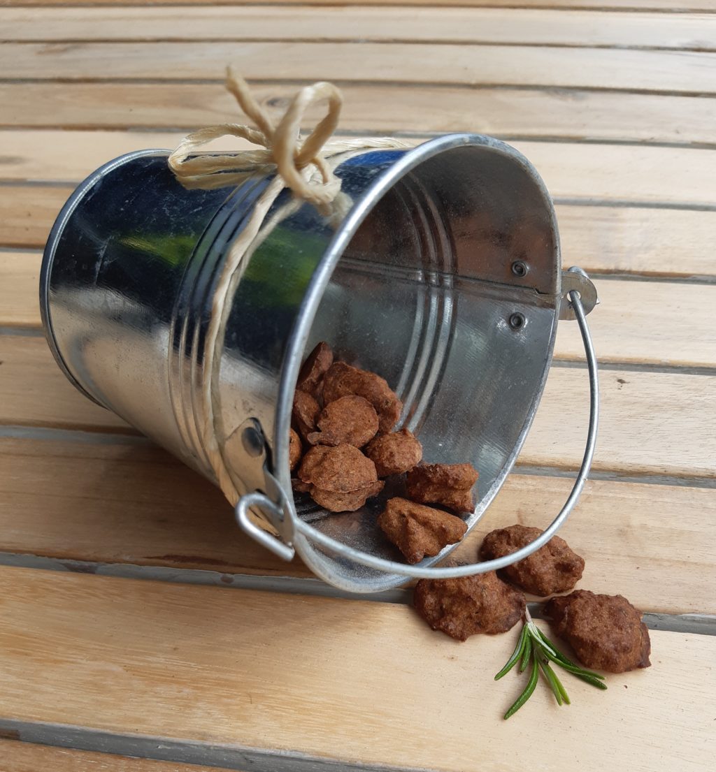Lachs-Birnen-Rucola Kekse für Hunde